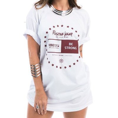 Camiseta Feminina Tshirt Circulo Estrelas