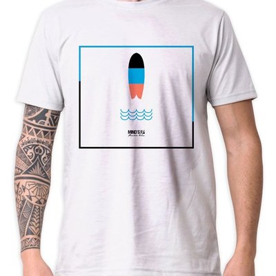 Camiseta Tshirt Estampada Skate Onda