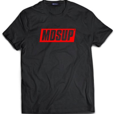 Camiseta Tshirt Estampada MDSUP Preto