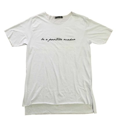 Camiseta Longline Line Branca