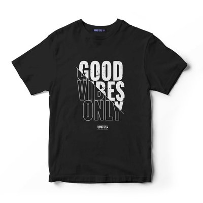 Camiseta Tshirt Estampada Good Vibes Only Preto