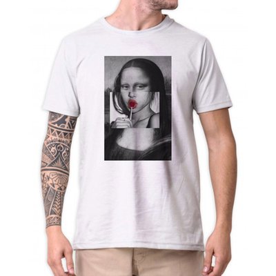 Camiseta T-shirt Estampada Monalisa