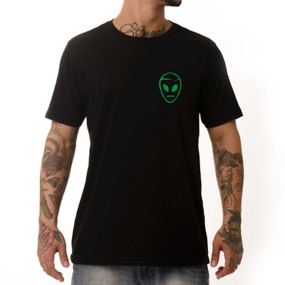 Camiseta ECO Alien Verde Preto 
