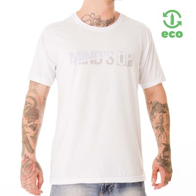 Camiseta ECO Geometric LOGO Branco