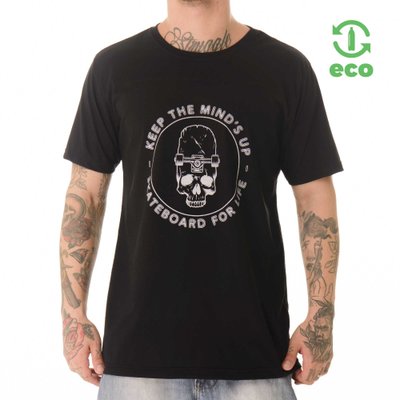 Camiseta ECO Skate Skull Preto