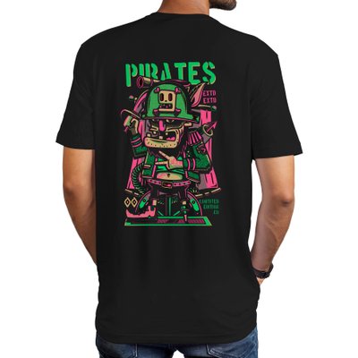 Camiseta Back Side - Pirate Mind